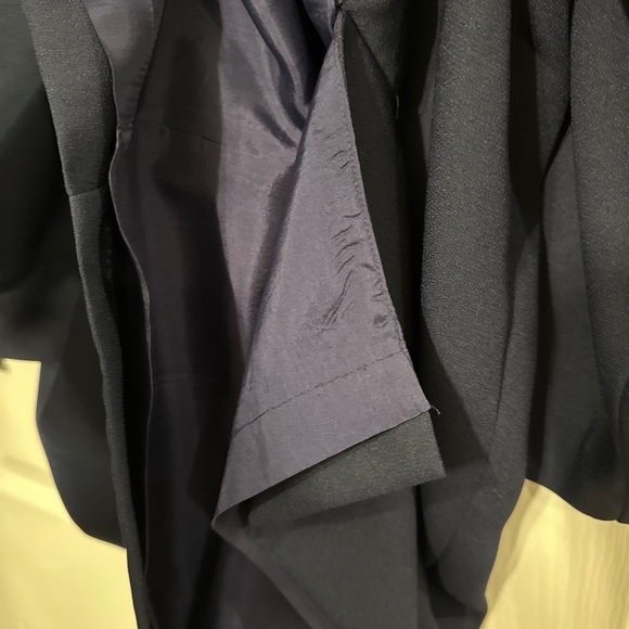 Vintage 80’s Liz Claiborne Size 10 Navy Beads Embroider Dresses L\S Shift Lined - Picture 7 of 7